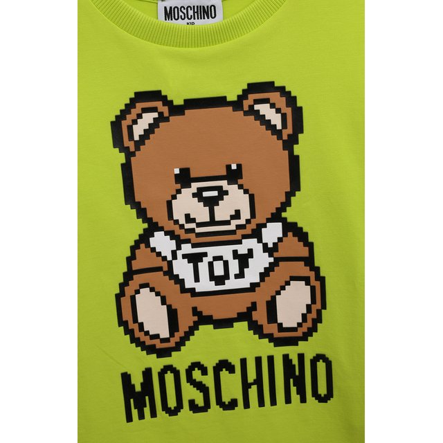 Хлопковая футболка Moschino H9M02X/LBA10/4A-8A Фото 3