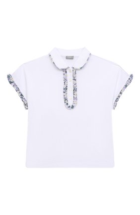 Детское хлопковое поло IL GUFO белого цвета по цене 9230 руб., арт. P22PC077M0095/2A-4A | Фото 1 Детское хлопковое поло IL GUFO белого цвета, арт. P22PC077M0095/2A-4A | Фото 1 (Рукава: Короткие; Материал внешний: Хлопок; Ростовка одежда: 18 мес | 86 см, 2 года | 92 см, 3 года | 98 см)