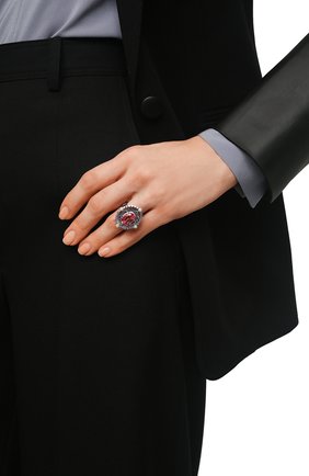 Женское кольцо royal star QUEENSBEE розового цвета, арт. 101385/16,09 | Фото 2 (Материал: Серебро)