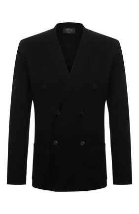 Мужской шелковый пиджак BRIONI черного цвета по цене 266500 руб., арт. UMKI0L/P1K07 | Фото 1 Мужской шелковый пиджак BRIONI черного цвета, арт. UMKI0L/P1K07 | Фото 1 (Материал внешний: Шелк; Длина (для топов): Стандартные; Рукава: Длинные; 1-2-бортные: Двубортные; Случай: Повседневный; Пиджаки М: Прямой; Стили: Кэжуэл)
