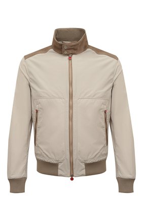 Мужской бомбер KITON бежевого цвета по цене 289500 руб., арт. UW1190V0840A/60-68 | Фото 1 Мужской бомбер KITON бежевого цвета, арт. UW1190V0840A/60-68 | Фото 1 (Длина (верхняя одежда): Короткие; Рукава: Длинные; Материал подклада: Синтетический материал; Материал внешний: Синтетический материал; Принт: Без принта; Кросс-КТ: Куртка; Стили: Кэжуэл; Big sizes: Big Sizes)