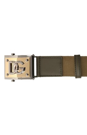 Мужской текстильный ремень DOLCE & GABBANA хаки цвета по цене 47800 руб., арт. BC4682/AQ855 | Фото 4 Мужской текстильный ремень DOLCE & GABBANA хаки цвета, арт. BC4682/AQ855 | Фото 4 (Материал: Текстиль; Случай: Повседневный)