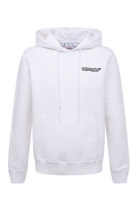 Мужской хлопковое худи OFF-WHITE белого цвета по цене 51350 руб., арт. 0MBB097S22FLE013 | Фото 1 Мужской хлопковое худи OFF-WHITE белого цвета, арт. 0MBB097S22FLE013 | Фото 1 (Рукава: Длинные; Длина (для топов): Стандартные; Материал внешний: Хлопок; Мужское Кросс-КТ: Худи-одежда; Принт: С принтом; Стили: Спорт-шик)