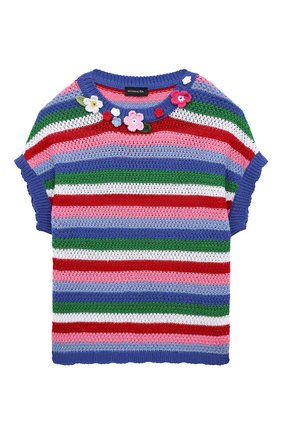 Детская хлопковая футболка JAKIOO разноцветного цвета, арт. 499608 | Фото 1 (Материал внешний: Хлопок; Рукава: Короткие; Девочки Кросс-КТ: футболка-одежда)