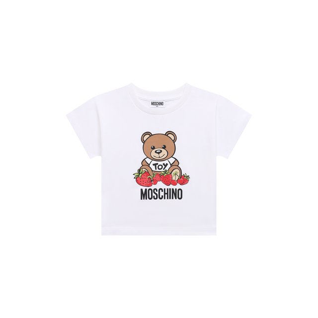 Хлопковая футболка Moschino HDM04E/LBA00/10A-14A