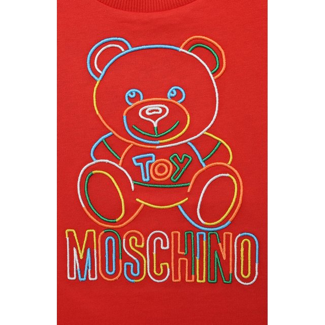 Хлопковая футболка Moschino HUM03F/LAA17/10A-14A Фото 3