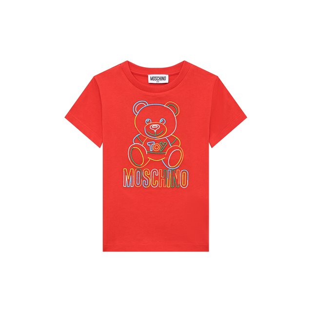 Хлопковая футболка Moschino HUM03F/LAA17/4A-8A
