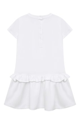 Женский хлопковое платье MOSCHINO белого цвета, арт. MCV074/LDA00 | Фото 2