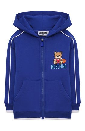 Детский комплект из толстовки и брюк MOSCHINO синего цвета по цене 29800 руб., арт. MUK03G/LCA32 | Фото 2 Детский комплект из толстовки и брюк MOSCHINO синего цвета, арт. MUK03G/LCA32 | Фото 2 (Кросс-КТ НВ: Костюм)