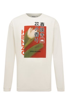 Мужской хлопковый свитшот KENZO кремвого цвета по цене 27550 руб., арт. FC55SW0284MK | Фото 1 Мужской хлопковый свитшот KENZO кремвого цвета, арт. FC55SW0284MK | Фото 1 (Рукава: Длинные; Длина (для топов): Стандартные; Материал внешний: Хлопок; Мужское Кросс-КТ: свитшот-одежда; Принт: С принтом; Стили: Кэжуэл)
