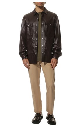 Мужские хлопковые брюки DRIES VAN NOTEN бежевого цвета по цене 48450 руб., арт. 221-020916-4031 | Фото 2 Мужские хлопковые брюки DRIES VAN NOTEN бежевого цвета, арт. 221-020916-4031 | Фото 2 (Длина (брюки, джинсы): Стандартные; Материал внешний: Хлопок; Случай: Повседневный; Стили: Кэжуэл)