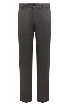 Мужские льняные брюки ASPESI серого цвета, арт. S2 A CP42 C253 | Фото 1 (Длина (брюки, джинсы): Стандартные; Материал внешний: Лен; Случай: Повседневный; Силуэт М (брюки): Чиносы; Стили: Кэжуэл)