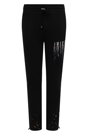 Мужские хлопковые джоггеры AMIRI черного цвета по цене 89850 руб., арт. PS22MJL035-004 | Фото 1 Мужские хлопковые джоггеры AMIRI черного цвета, арт. PS22MJL035-004 | Фото 1 (Материал внешний: Хлопок; Длина (брюки, джинсы): Стандартные; Силуэт М (брюки): Джоггеры; Стили: Спорт-шик)