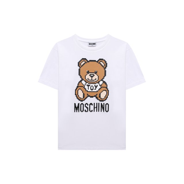 Хлопковая футболка Moschino H9M02X/LBA10/10A-14A