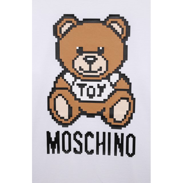 Хлопковая футболка Moschino H9M02X/LBA10/10A-14A Фото 3