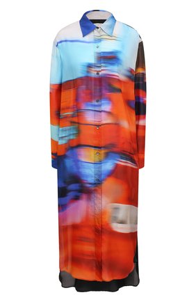 Женское хлопковое платье DRIES VAN NOTEN разноцветного цвета по цене 114500 руб., арт. 221-011090-4125 | Фото 1 Женское хлопковое платье DRIES VAN NOTEN разноцветного цвета, арт. 221-011090-4125 | Фото 1 (Длина Ж (юбки, платья, шорты): Миди; Материал внешний: Хлопок; Рукава: Длинные; Стили: Гламурный; Случай: Повседневный; Женское Кросс-КТ: Платье-одежда)
