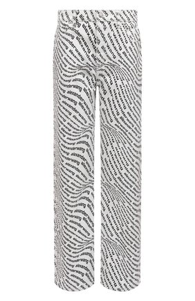 Женские джинсы DENIM X ALEXANDER WANG черно-белого цвета, арт. 4DC2224094 | Фото 1 (Материал внешний: Хлопок, Деним; Длина (брюки, джинсы): Стандартные; Стили: Спорт-шик; Кросс-КТ: Деним; Силуэт Ж (брюки и джинсы): Бойфренды)