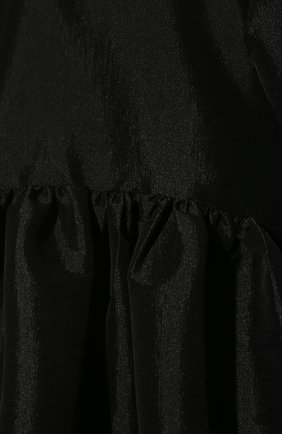 Женское шелковое платье KIKA VARGAS черного цвета, арт. MATHILDE DRESS/TAFFETA | Фото 5 (Материал внешний: Шелк; Случай: Вечерний; Длина Ж (юбки, платья, шорты): Мини; Рукава: Короткие; Стили: Романтичный; Женское Кросс-КТ: Платье-одежда)
