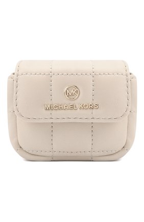 Кожаный чехол для airpods pro MICHAEL MICHAEL KORS кремвого цвета по цене 11500 руб., арт. 34H1LTMC2L | Фото 1 Кожаный чехол для airpods pro MICHAEL MICHAEL KORS кремвого цвета, арт. 34H1LTMC2L | Фото 1 (Материал: Натуральная кожа; Женское Кросс-КТ: Кожа AirPods)