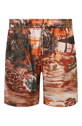 Мужские шелковые шорты AMIRI оранжевого цвета по цене 83950 руб., арт. SS22MPB012-651 | Фото 1 Мужские шелковые шорты AMIRI оранжевого цвета, арт. SS22MPB012-651 | Фото 1 (Длина Шорты М: До колена; Материал внешний: Шелк; Принт: С принтом; Мужское Кросс-КТ: Шорты-одежда; Стили: Спорт-шик; Случай: Повседневный)