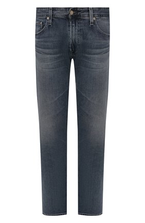 Мужские джинсы graduate AG синего цвета, арт. 1174DAS/16YT0N/MX | Фото 1 (Длина (брюки, джинсы): Стандартные; Материал внешний: Хлопок, Деним; Кросс-КТ: Деним; Стили: Кэжуэл; Силуэт М (брюки): Прямые; Детали: Потертости)
