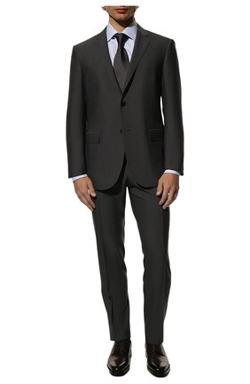 Мужской шерстяной костюм CORNELIANI темно-серого цвета по цене 173000 руб., арт. 897230-2118414/92 Q1 | Фото 1 Мужской шерстяной костюм CORNELIANI темно-серого цвета, арт. 897230-2118414/92 Q1 | Фото 1 (Материал внешний: Шерсть; Рукава: Длинные; Материал подклада: Купро; Костюмы М: Однобортный; Стили: Классический)