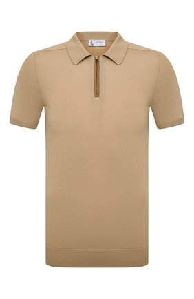Мужское хлопковое поло IL BORGO CASHMERE бежевого цвета по цене 59750 руб., арт. 56-1963M0DG0 | Фото 1 Мужское хлопковое поло IL BORGO CASHMERE бежевого цвета, арт. 56-1963M0DG0 | Фото 1 (Рукава: Короткие; Длина (для топов): Стандартные; Материал внешний: Хлопок; Кросс-КТ: Трикотаж; Застежка: Молния; Стили: Кэжуэл)