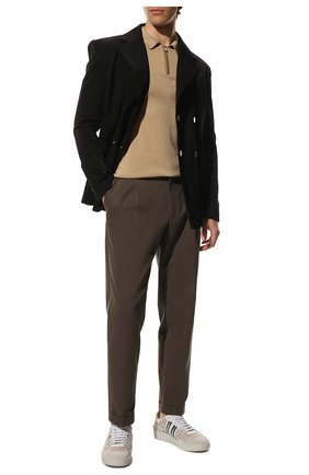 Мужское хлопковое поло IL BORGO CASHMERE бежевого цвета по цене 59750 руб., арт. 56-1963M0DG0 | Фото 2 Мужское хлопковое поло IL BORGO CASHMERE бежевого цвета, арт. 56-1963M0DG0 | Фото 2 (Рукава: Короткие; Длина (для топов): Стандартные; Материал внешний: Хлопок; Кросс-КТ: Трикотаж; Застежка: Молния; Стили: Кэжуэл)