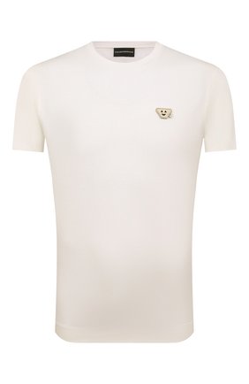 Мужская футболка EMPORIO ARMANI кремвого цвета по цене 13750 руб., арт. 3L1TEW/1JUVZ | Фото 1 Мужская футболка EMPORIO ARMANI кремвого цвета, арт. 3L1TEW/1JUVZ | Фото 1 (Материал внешний: Лиоцелл, Хлопок, Растительное волокно; Длина (для топов): Стандартные; Рукава: Короткие; Принт: Без принта; Стили: Кэжуэл)