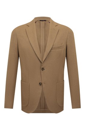 Мужской льняной пиджак LORO PIANA бежевого цвета по цене 267000 руб., арт. FAM1742 | Фото 1 Мужской льняной пиджак LORO PIANA бежевого цвета, арт. FAM1742 | Фото 1 (Материал подклада: Купро; Рукава: Длинные; Длина (для топов): Стандартные; Материал внешний: Лен; Случай: Повседневный; Пиджаки М: Приталенный; 1-2-бортные: Однобортные; Стили: Кэжуэл)