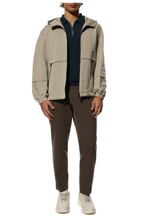 Мужское хлопковое поло IL BORGO CASHMERE темно-зеленого цвета по цене 59750 руб., арт. 56-1963M0DG0 | Фото 2 Мужское хлопковое поло IL BORGO CASHMERE темно-зеленого цвета, арт. 56-1963M0DG0 | Фото 2 (Рукава: Короткие; Длина (для топов): Стандартные; Материал внешний: Хлопок; Застежка: Молния; Кросс-КТ: Трикотаж; Стили: Кэжуэл)