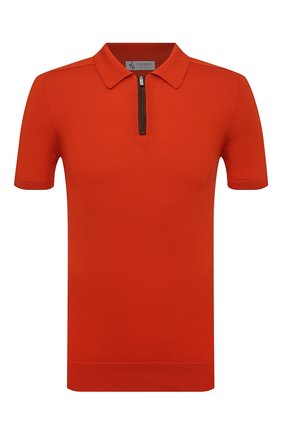 Мужское хлопковое поло IL BORGO CASHMERE оранжевого цвета по цене 59750 руб., арт. 56-1963M0DG0 | Фото 1 Мужское хлопковое поло IL BORGO CASHMERE оранжевого цвета, арт. 56-1963M0DG0 | Фото 1 (Длина (для топов): Стандартные; Материал внешний: Хлопок; Рукава: Короткие; Застежка: Молния; Кросс-КТ: Трикотаж; Стили: Кэжуэл)