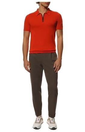 Мужское хлопковое поло IL BORGO CASHMERE оранжевого цвета по цене 59750 руб., арт. 56-1963M0DG0 | Фото 2 Мужское хлопковое поло IL BORGO CASHMERE оранжевого цвета, арт. 56-1963M0DG0 | Фото 2 (Длина (для топов): Стандартные; Материал внешний: Хлопок; Рукава: Короткие; Застежка: Молния; Кросс-КТ: Трикотаж; Стили: Кэжуэл)