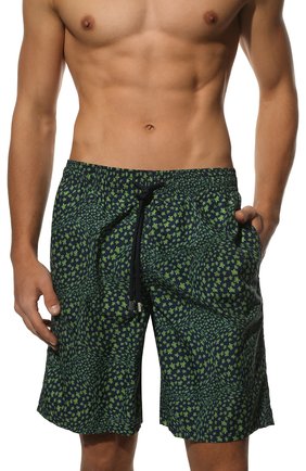 Мужские плавки-шорты VILEBREQUIN зеленого цвета, арт. OKOU2B35/390 | Фото 2 (Материал внешний: Синтетический материал; Принт: С принтом; Мужское Кросс-КТ: плавки-шорты)