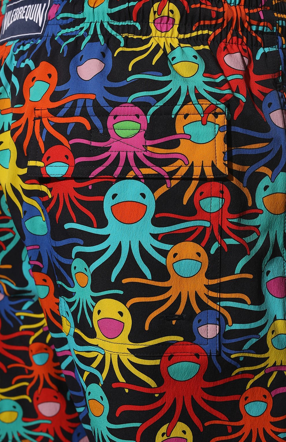 Мужские плавки-шорты VILEBREQUIN разноцветного цвета, арт. MSOC1F06/390 | Фото 4 (Материал внешний: Синтетический материал; Принт: С принтом; Мужское Кросс-КТ: плавки-шорты)
