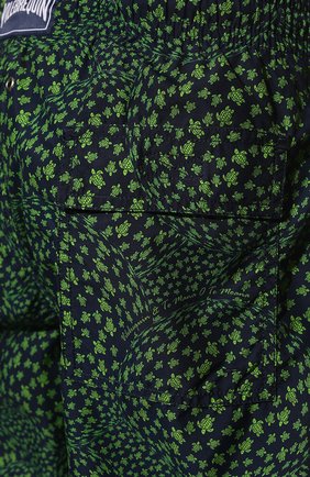 Мужские плавки-шорты VILEBREQUIN зеленого цвета, арт. MOOU2B35/390 | Фото 4 (Материал внешний: Синтетический материал; Принт: С принтом; Мужское Кросс-КТ: плавки-шорты)