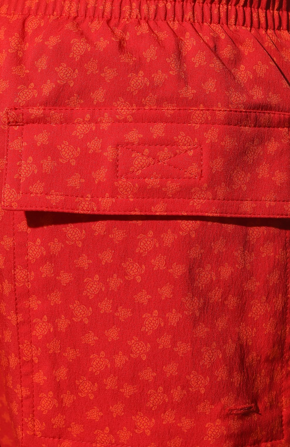 Мужские плавки-шорты VILEBREQUIN красного цвета, арт. MSOC1F39/217 | Фото 4 (Материал внешний: Синтетический материал; Принт: С принтом; Мужское Кросс-КТ: плавки-шорты)