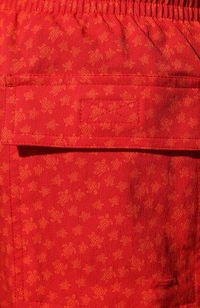 Мужские плавки-шорты VILEBREQUIN красного цвета, арт. MSOC1F39/217 | Фото 4 (Материал внешний: Синтетический материал; Принт: С принтом; Мужское Кросс-КТ: плавки-шорты)