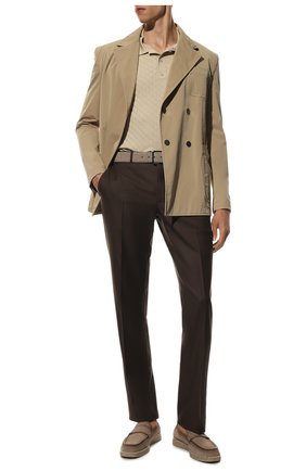 Мужские замшевые лоферы SANTONI бежевого цвета по цене 59050 руб., арт. MGMG18035SAGSRVRE82 | Фото 2 Мужские замшевые лоферы SANTONI бежевого цвета, арт. MGMG18035SAGSRVRE82 | Фото 2 (Материал внешний: Кожа, Замша; Материал внутренний: Натуральная кожа; Стили: Кэжуэл; Длина стельки: 27,6, 28, 24,7, 25,1, 25,5, 25,9, 26,4, 26,8, 27,2)