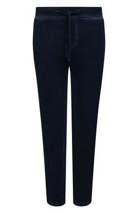 Мужские брюки изо льна и хлопка 120% LINO темно-синего цвета, арт. V0M7910/F597/S00 | Фото 1 (Материал внешний: Хлопок, Лен; Длина (брюки, джинсы): Стандартные; Случай: Повседневный; Стили: Кэжуэл)