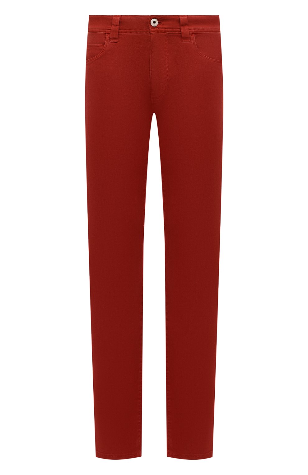 Мужские брюки изо льна и хлопка LORO PIANA красного цвета, арт. FAI1646 | Фото 1 (Длина (брюки, джинсы): Стандартные; Случай: Повседневный; Материал внешний: Хлопок, Лен; Стили: Кэжуэл)