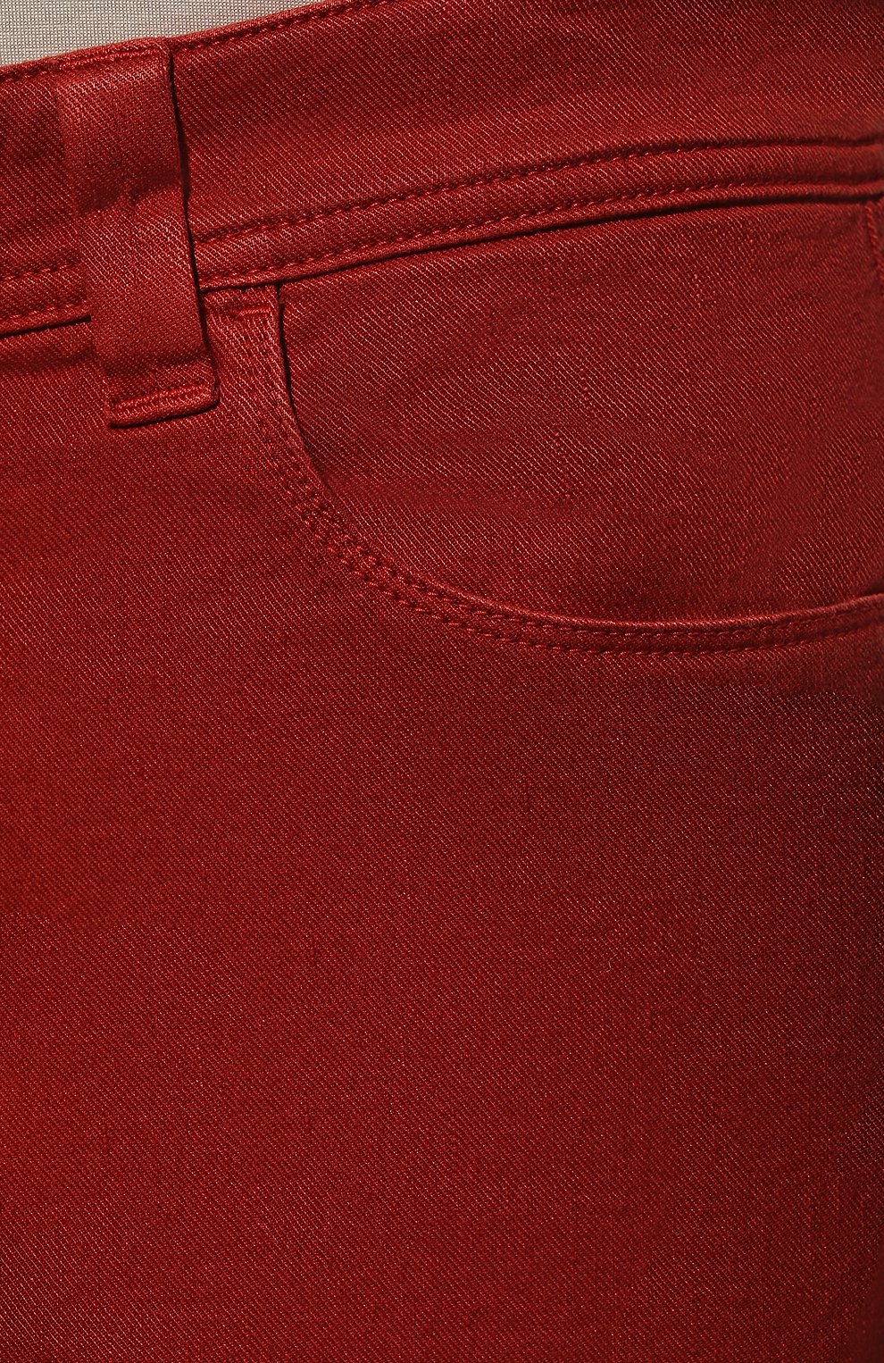 Мужские брюки изо льна и хлопка LORO PIANA красного цвета, арт. FAI1646 | Фото 5 (Длина (брюки, джинсы): Стандартные; Случай: Повседневный; Материал внешний: Хлопок, Лен; Стили: Кэжуэл)