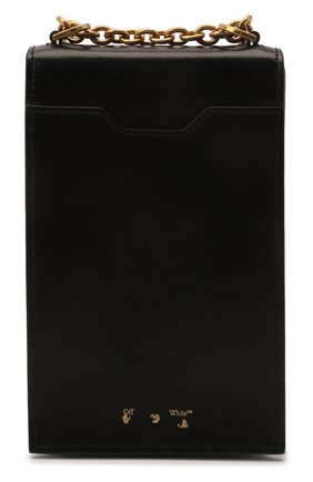 Кожаный чехол jitney для iphone OFF-WHITE черного цвета по цене 78800 руб., арт. 0WNV006S22LEA001 | Фото 5 Кожаный чехол jitney для iphone OFF-WHITE черного цвета, арт. 0WNV006S22LEA001 | Фото 5 (Материал: Натуральная кожа)