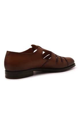 Мужские кожаные сандалии RALPH LAUREN коричневого цвета, арт. 801867558 | Фото 5 (Материал внешний: Кожа; Материал внутренний: Натуральная кожа)