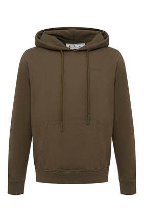 Мужской хлопковое худи OFF-WHITE хаки цвета по цене 62400 руб., арт. 0MBB097S22FLE005 | Фото 1 Мужской хлопковое худи OFF-WHITE хаки цвета, арт. 0MBB097S22FLE005 | Фото 1 (Материал внешний: Хлопок; Рукава: Длинные; Длина (для топов): Стандартные; Мужское Кросс-КТ: Худи-одежда; Принт: С принтом; Стили: Милитари)