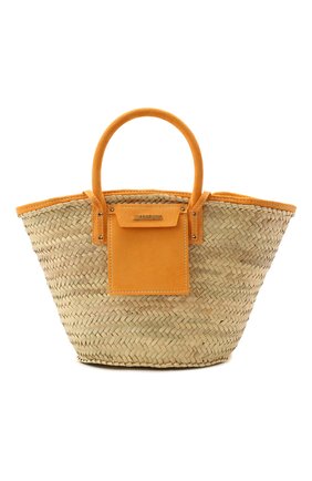 Женский сумка le panier soleil JACQUEMUS оранжевого цвета, арт. 221BA010-3020 | Фото 1 (Размер: medium; Материал: Растительное волокно)