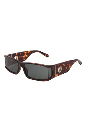 Женские солнцезащитные очки LINDA FARROW коричневого цвета, арт. LFL1274C2SUN | Фото 1 (Тип очков: С/з; Оптика Гендер: оптика-женское; Очки форма: Прямоугольные)