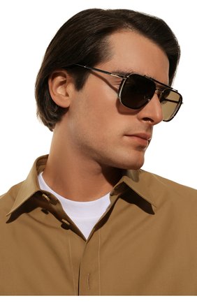 Мужские солнцезащитные очки CHOPARD коричневого цвета, арт. F25 722P | Фото 2 (Тип очков: С/з; Кросс-КТ: С/з-мужское; Оптика Гендер: оптика-мужское; Очки форма: Квадратные)