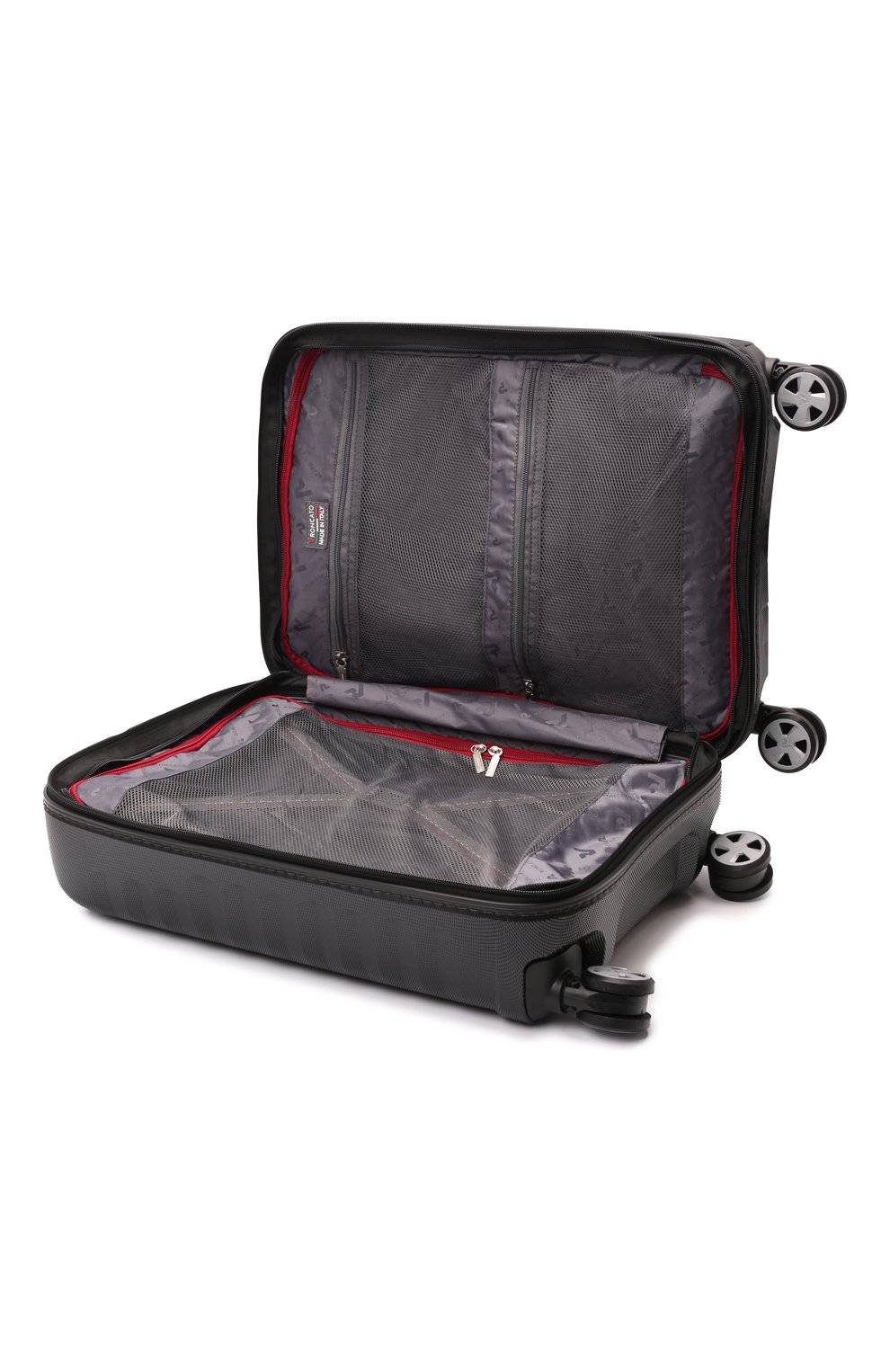 Женский дорожный чемодан double premium RONCATO коричневого цвета, арт. 51470401 | Фото 4 (Материал: Пластик; Ремень/цепочка: На ремешке; Размер: large; Ограничения доставки: oversized)