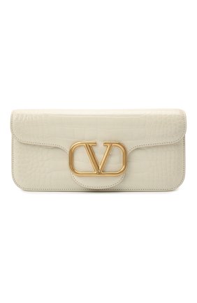 Женская сумка locò из кожи аллигатора VALENTINO кремвого цвета по цене 1820000 руб., арт. XW0B0K30/WEU/AMIS | Фото 1 Женская сумка locò из кожи аллигатора VALENTINO кремвого цвета, арт. XW0B0K30/WEU/AMIS | Фото 1 (Сумки-технические: Сумки через плечо; Материал: Экзотическая кожа; Размер: medium; Ремень/цепочка: На ремешке)